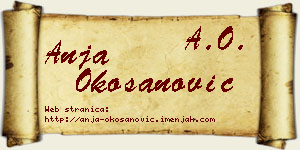 Anja Okošanović vizit kartica